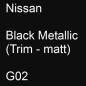 Preview: Nissan, Black Metallic (Trim - matt), G02.